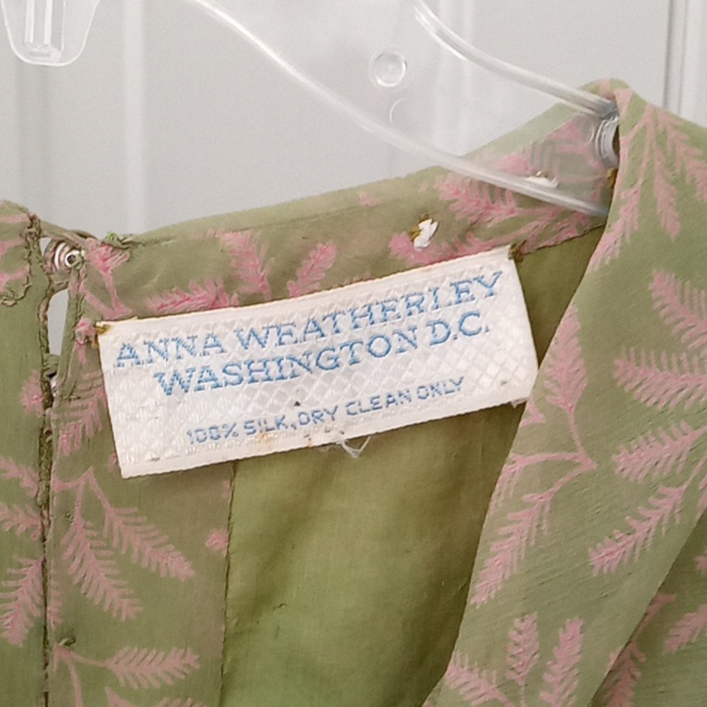 Rare 1970's Silk Anna Weatherly 1920's style Dress. - Picture 3 of 13